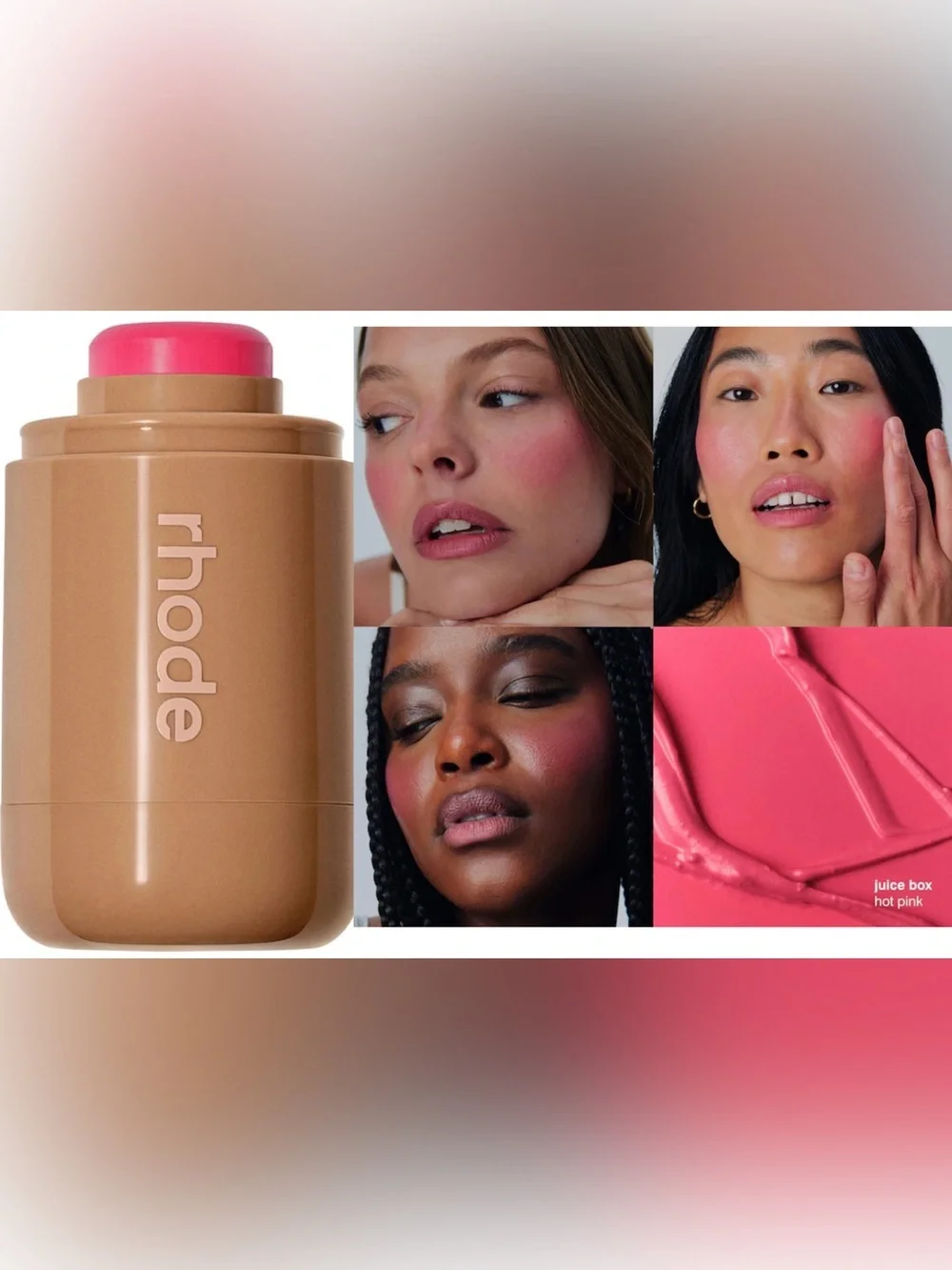 rhode Pocket Blush Buildable Hydrating Cream Blush (juice box) NIB 5.3 g/0.18 oz